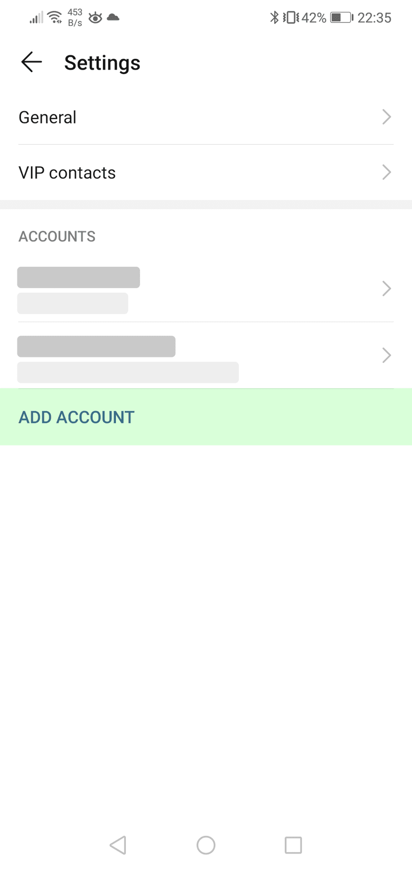 Account instellingen